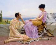 John William Godward Youth and Time Germany oil painting artist
